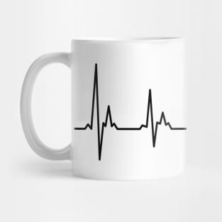 RPG D20 Dice Heartbeat Mug